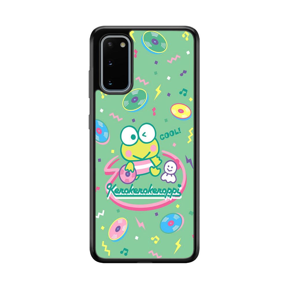 Keroppi Cool DJ Samsung Galaxy S20 Case-Rubber Black (2D Case)-Oxvistore