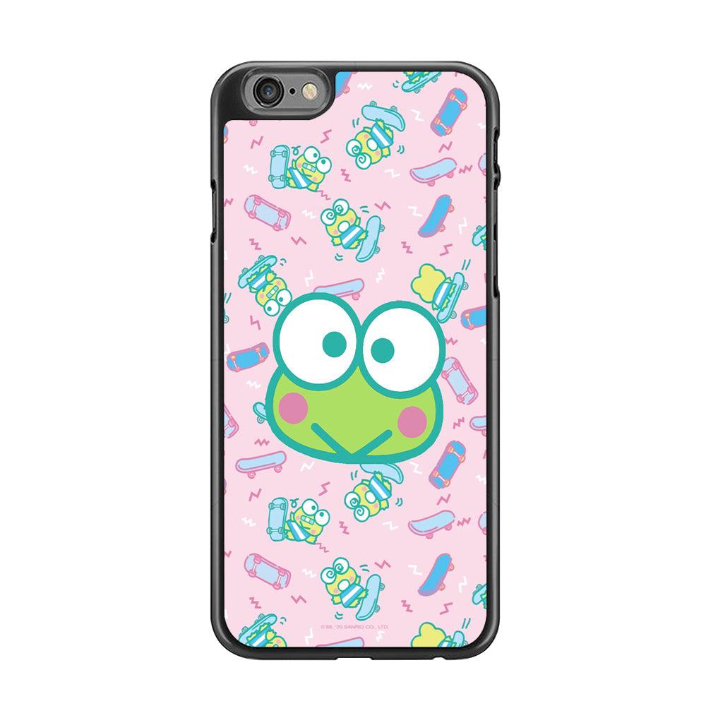 Keroppi Skate Wallpaper iPhone 6 Plus | 6s Plus Case-Rubber Black (2D Case)-Oxvistore