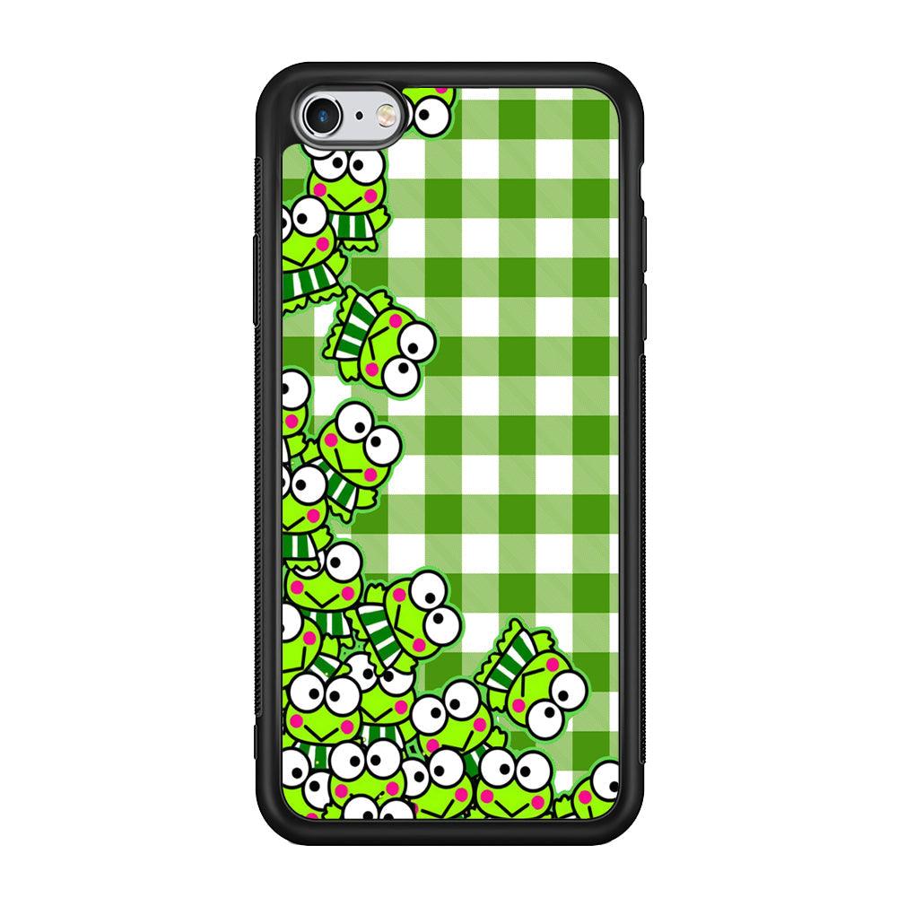 Keroppi Stickers Drop iPhone 6 Plus | 6s Plus Case-Rubber Black (2D Case)-Oxvistore