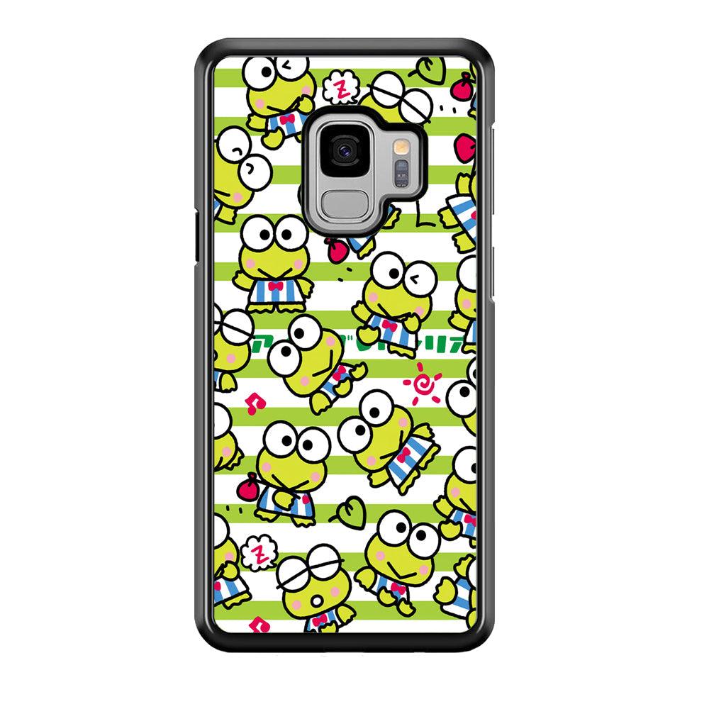 Keroppi Want to Vacation Samsung Galaxy S9 Case-Rubber Black (2D Case)-Oxvistore