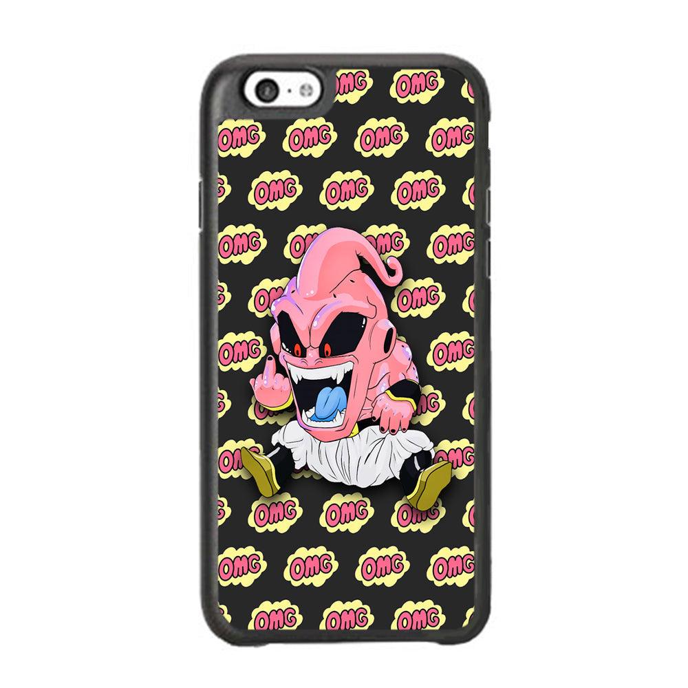 Kid Buu OMG Word Patern iPhone 6 Plus | 6s Plus Case-Rubber White (2D Case)-Oxvistore