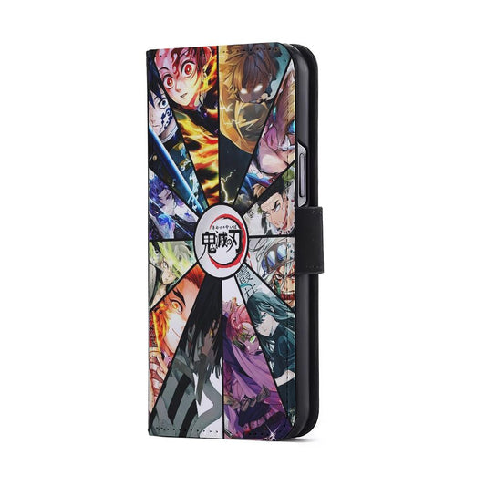 Kimetsu no Yaiba Collage Flip Wallet Phone Case-Oxvistore