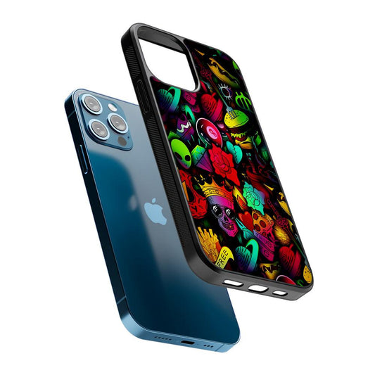 King Life Doodle Artistic 2D Rubber Phone Case-Oxvistore
