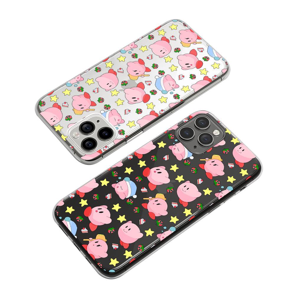 Kirby Enjoying Daily Activities Clear Soft Case-Oxvistore