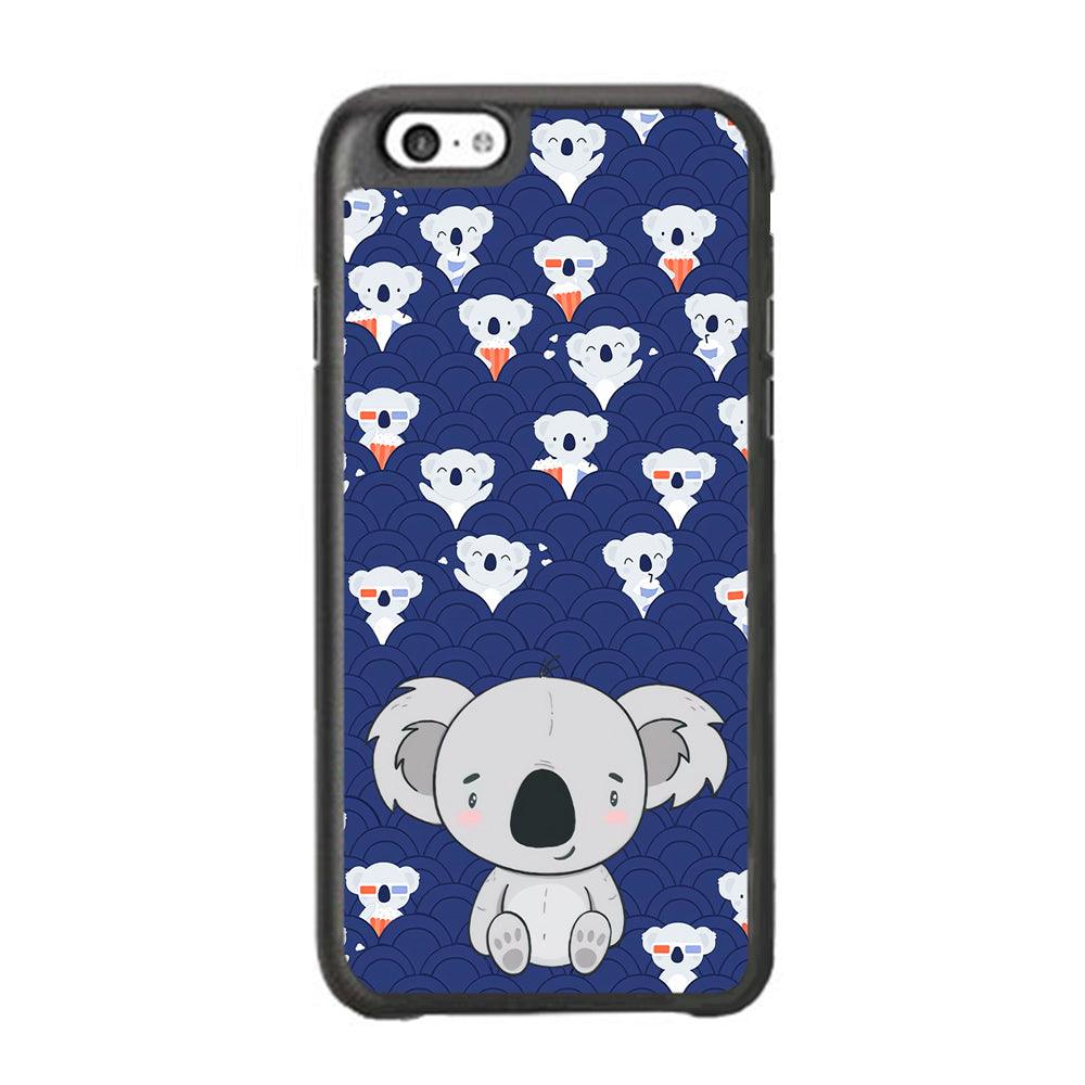 Koala Face of Happiness iPhone 6 Plus | 6s Plus Case-Rubber White (2D Case)-Oxvistore