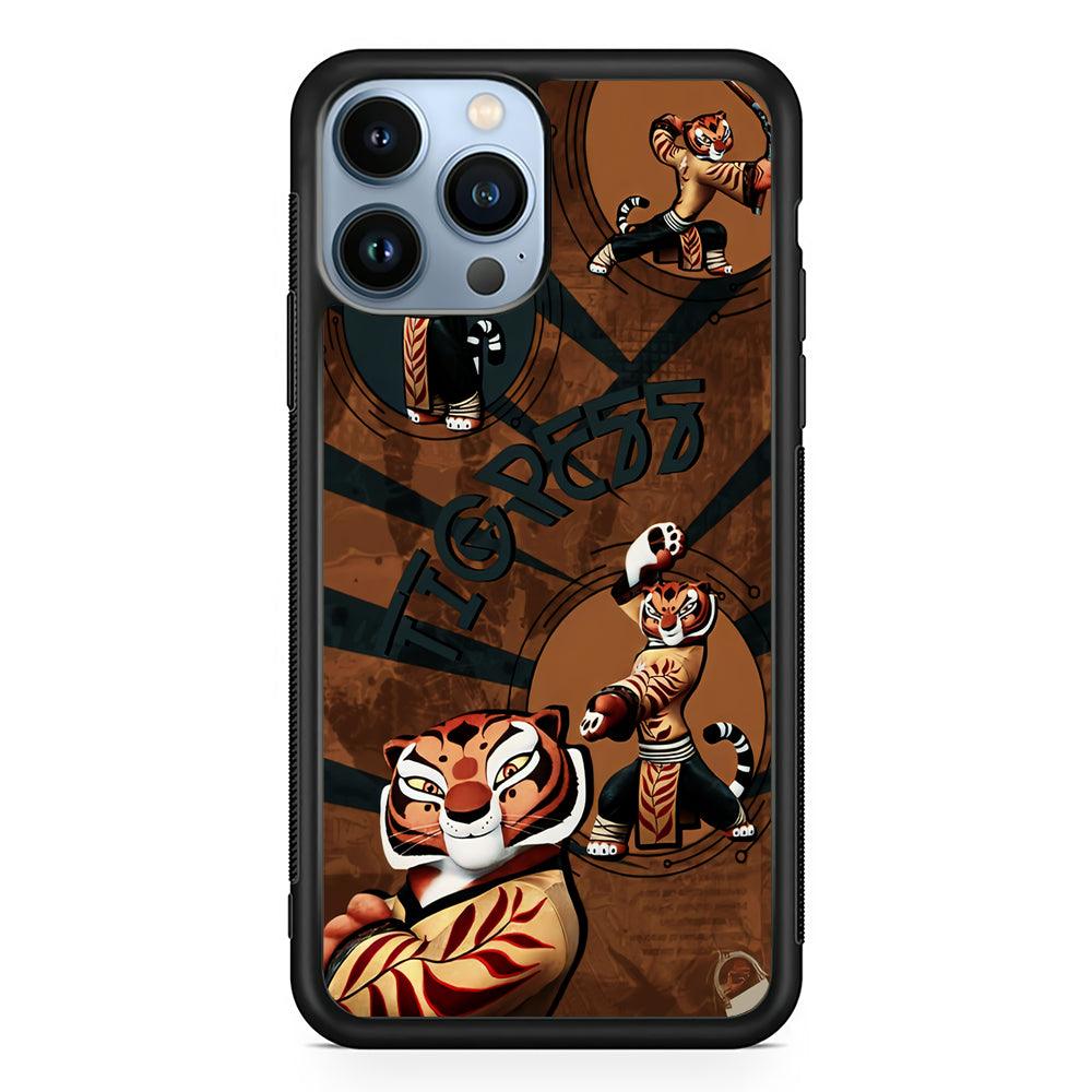 Kung Fu Panda Tigress 2D Rubber Phone Case-Black-Oxvistore