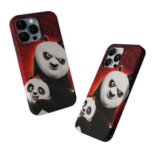 Kung Fu Panda With Baby Po 2 in 1 Tough Phone Case-Oxvistore