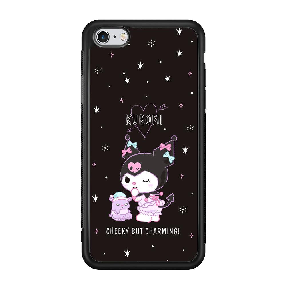 Kuromi Cheeky But Charming iPhone 6 Plus | 6s Plus Case-Rubber Black (2D Case)-Oxvistore