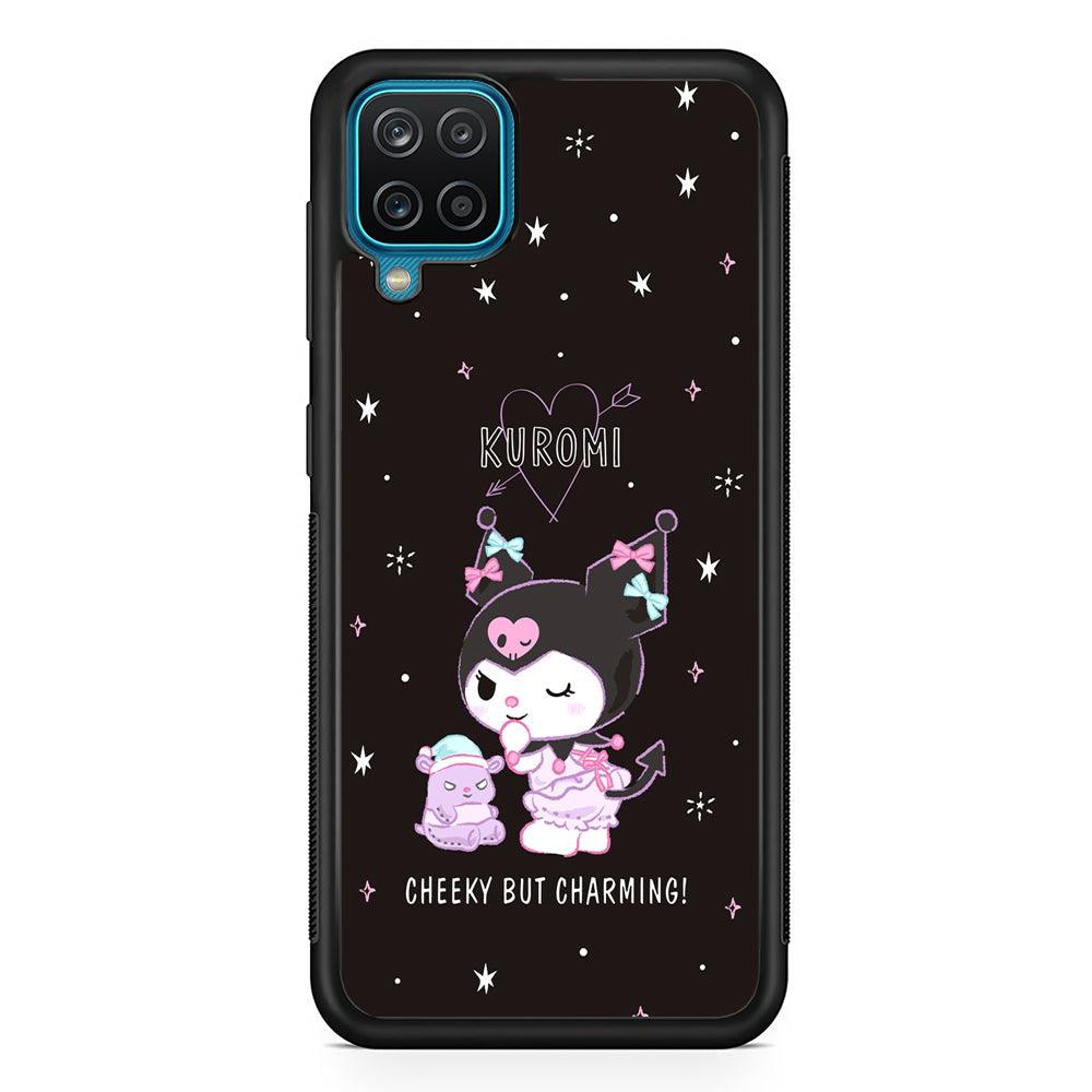 Kuromi Cheeky But Charming Samsung Galaxy A12 Case-Rubber Black (2D Case)-Oxvistore