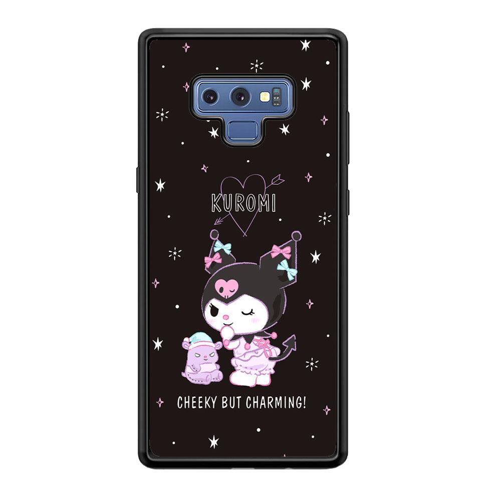 Kuromi Cheeky But Charming Samsung Galaxy Note 9 Case-Rubber Black (2D Case)-Oxvistore