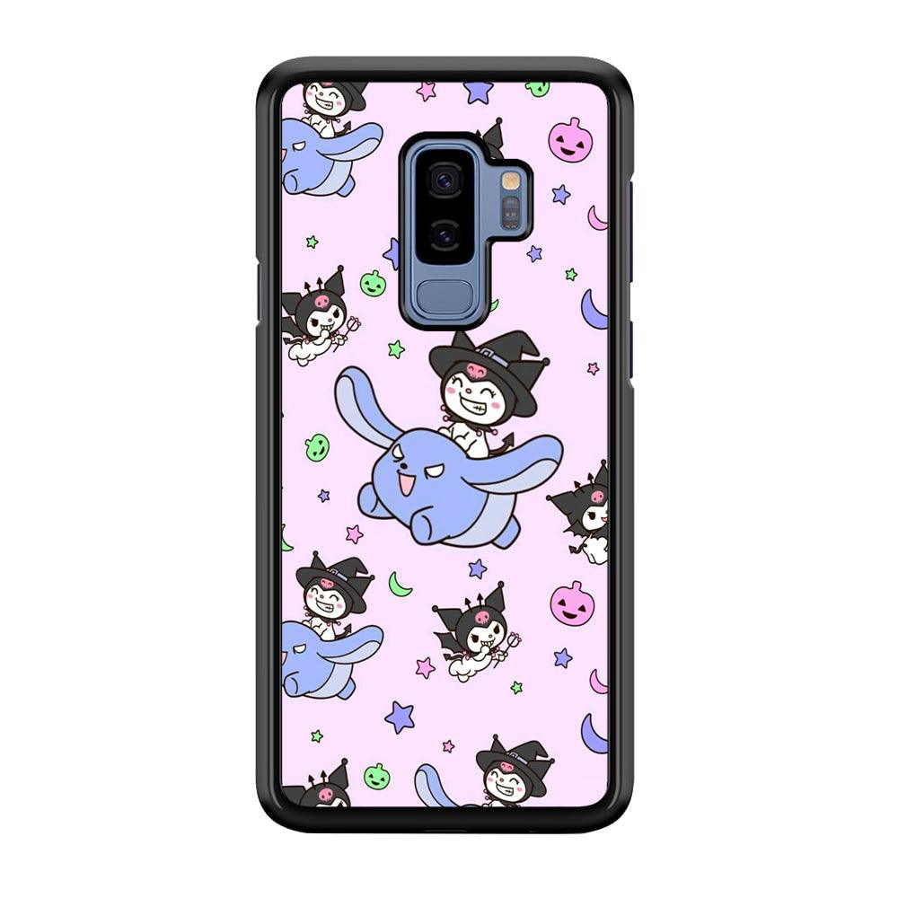 Kuromi Flying Partner Samsung Galaxy S9 Plus Case-Rubber Black (2D Case)-Oxvistore
