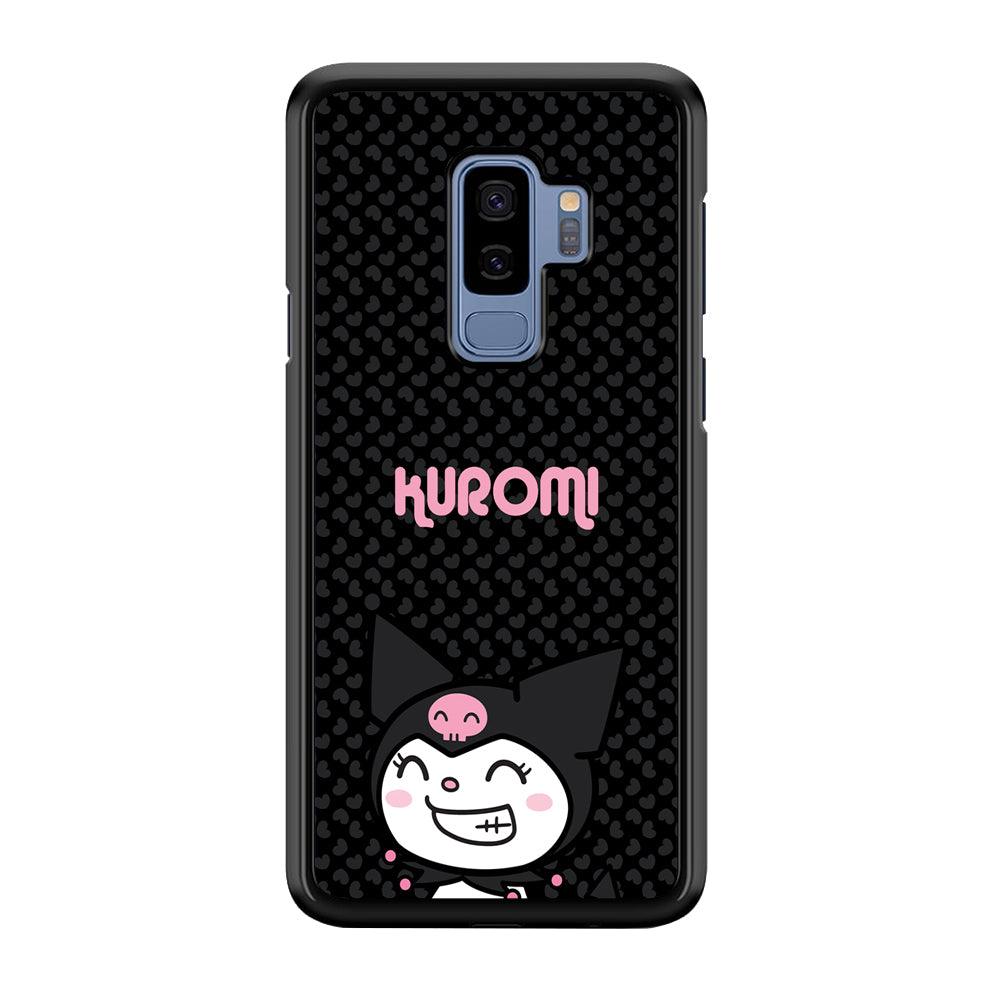 Kuromi Make The World Smile Samsung Galaxy S9 Plus Case-Rubber Black (2D Case)-Oxvistore
