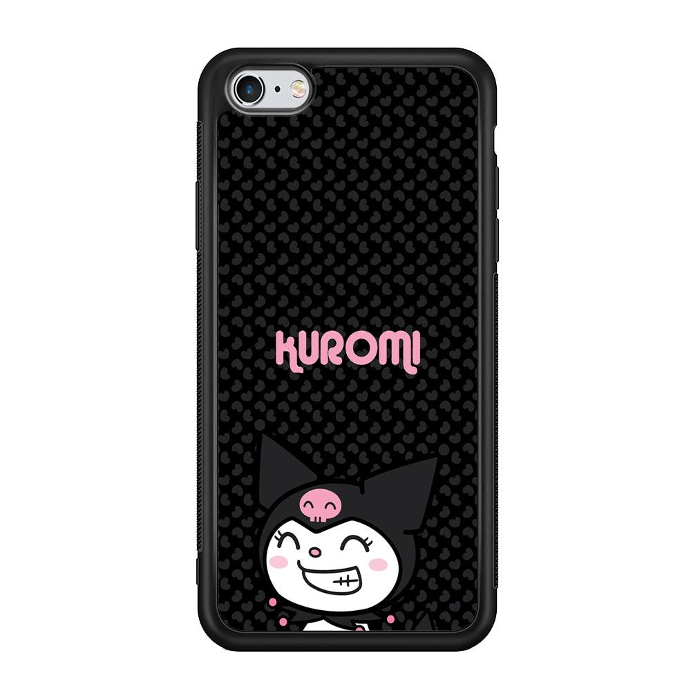 Kuromi Make The World Smile iPhone 6 Plus | 6s Plus Case-Rubber Black (2D Case)-Oxvistore