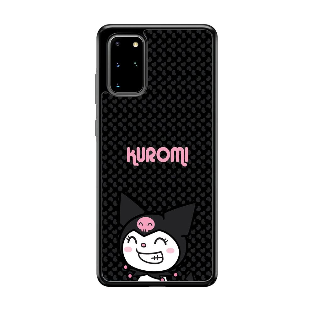 Kuromi Make The World Smile Samsung Galaxy S20 Plus Case-Rubber Black (2D Case)-Oxvistore