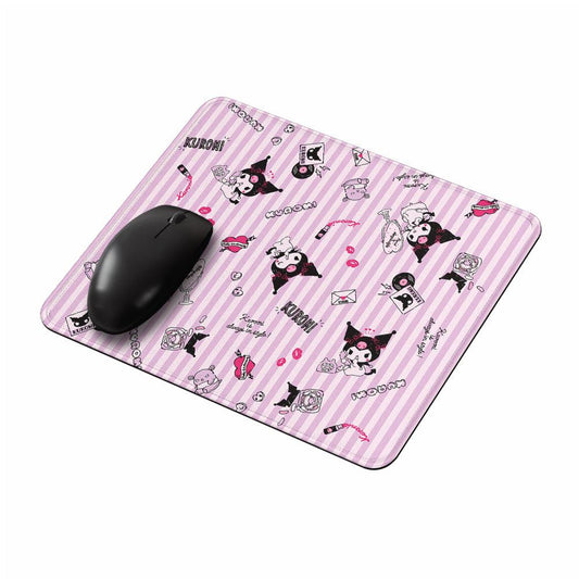 Kuromi Sanrio Stripe Pattern Mouse Pads-Oxvistore