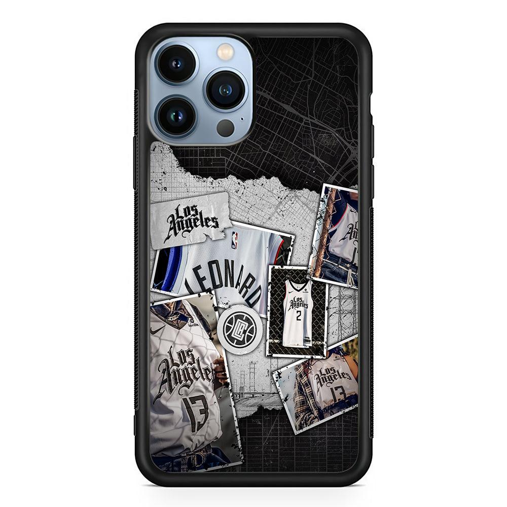 LA Clippers Jersey 2D Rubber Phone Case-Black-Oxvistore