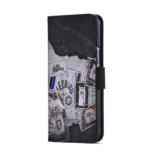 LA Clippers Jersey Flip Wallet Phone Case-Oxvistore