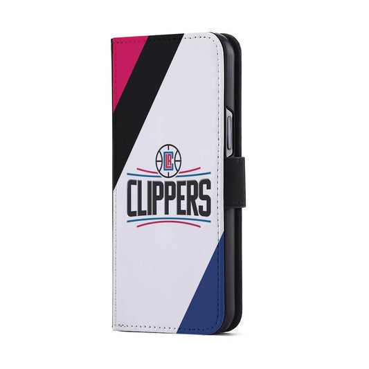 LA Clippers Logo Flip Wallet Phone Case-Oxvistore