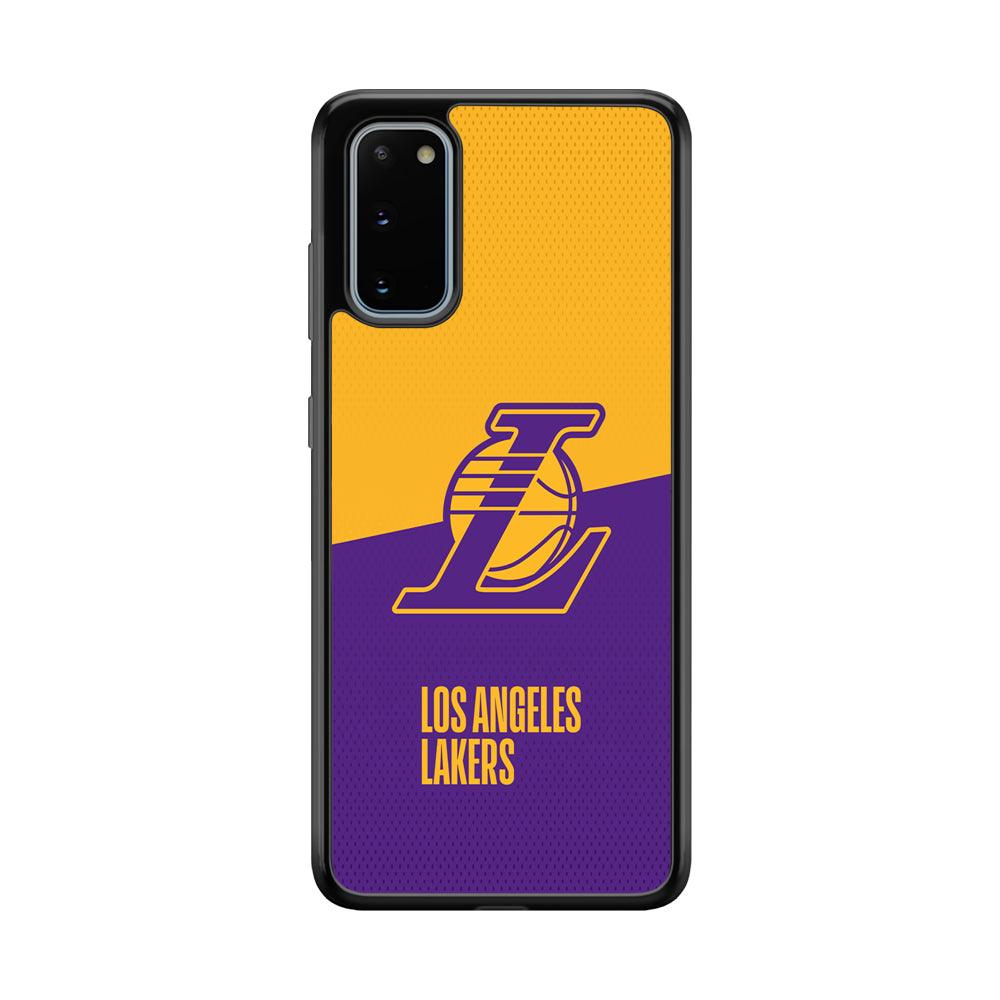 LA Lakers Handheld The Victory Samsung Galaxy S20 Case-Rubber Black (2D Case)-Oxvistore