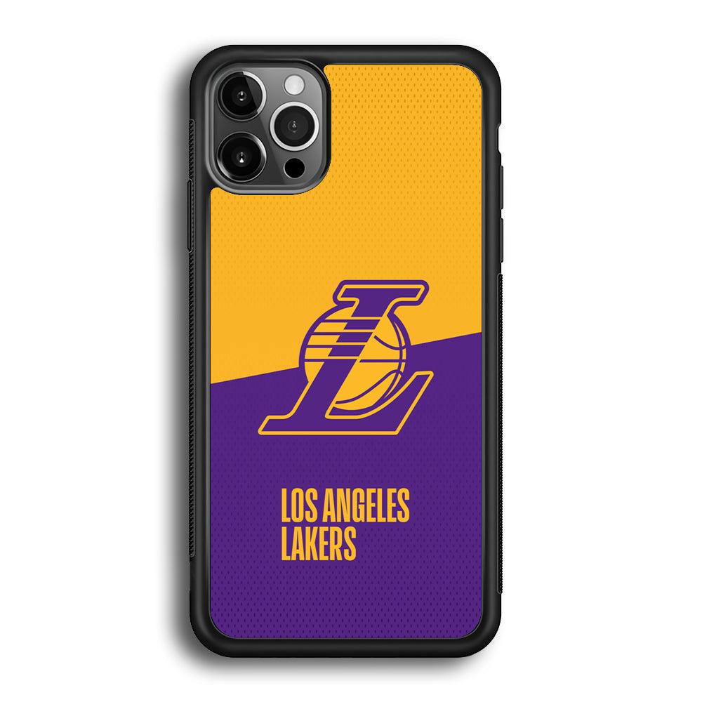 LA Lakers Handheld The Victory iPhone 12 Pro Max Case-Rubber Black (2D Case)-Oxvistore
