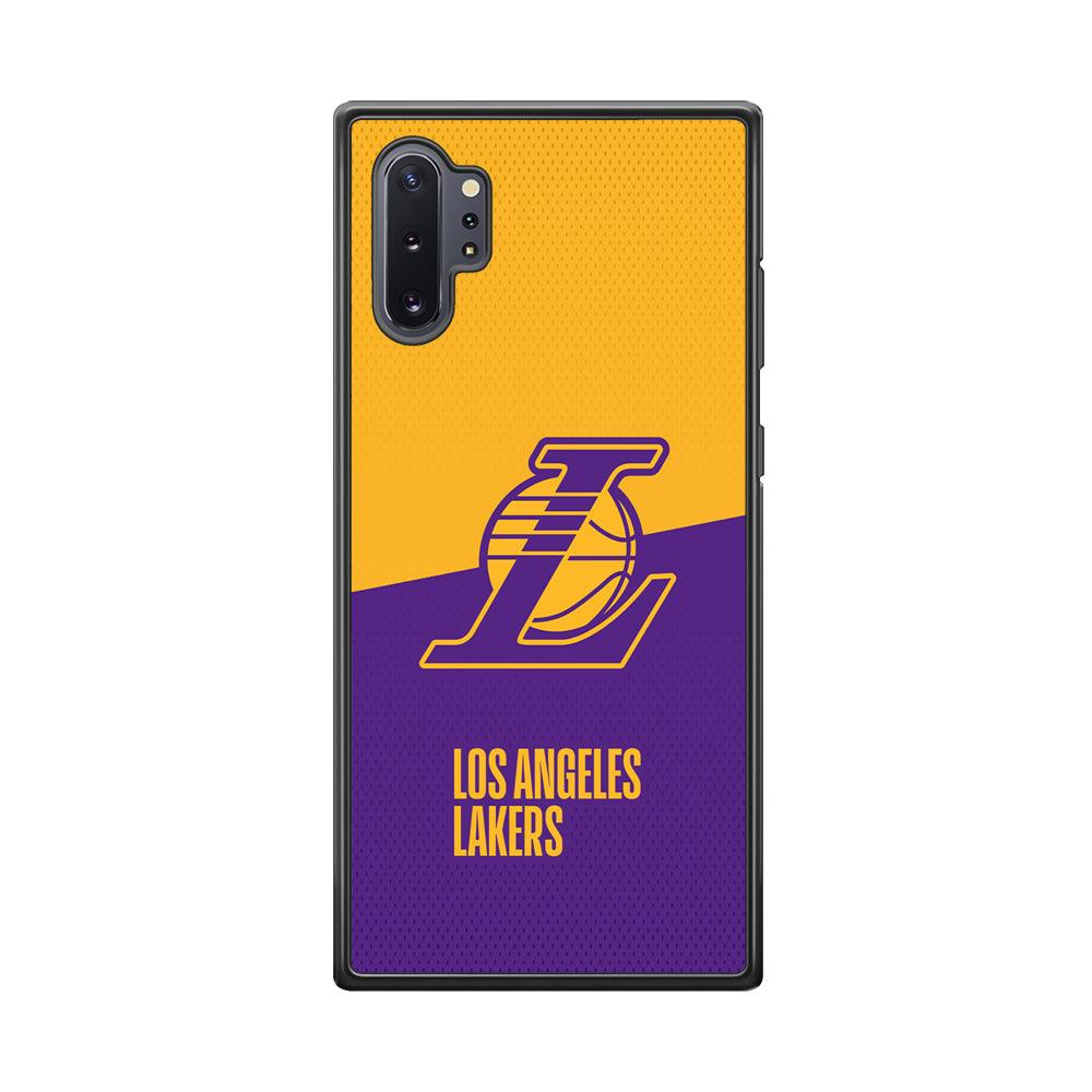 LA Lakers Handheld The Victory Samsung Galaxy Note 10 Plus Case-Rubber Black (2D Case)-Oxvistore