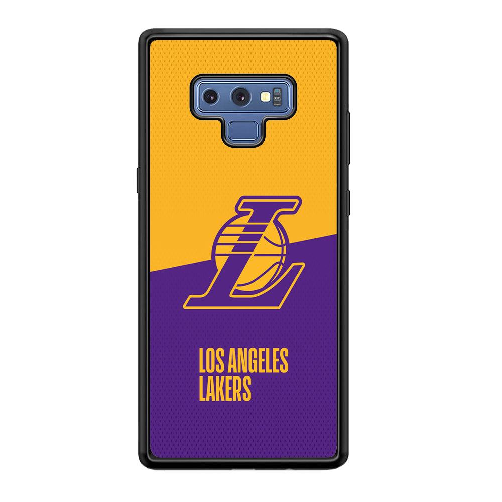 LA Lakers Handheld The Victory Samsung Galaxy Note 9 Case-Rubber Black (2D Case)-Oxvistore