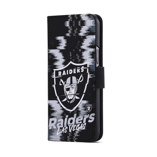 Las Vegas Raiders Abstract Color Flip Wallet Phone Case-Oxvistore