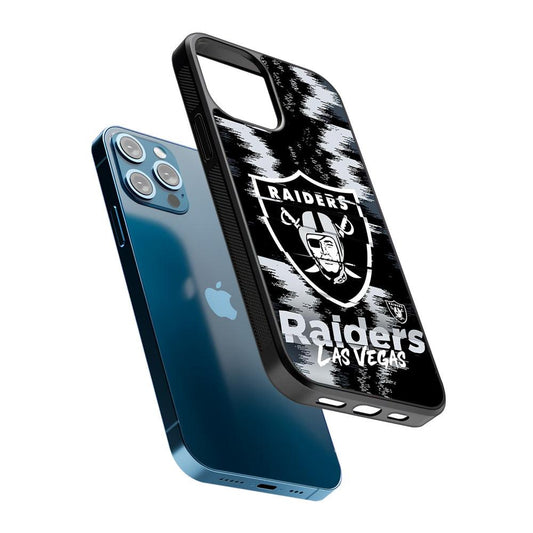 Las Vegas Raiders Abstract Color 2D Rubber Phone Case-Oxvistore