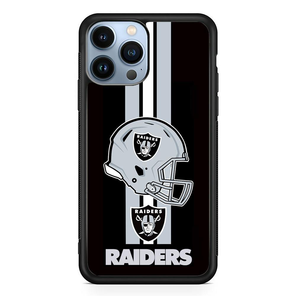 Las Vegas Raiders Helmet 2D Rubber Phone Case-Black-Oxvistore