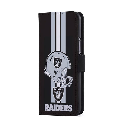 Las Vegas Raiders Helmet Flip Wallet Phone Case-Oxvistore