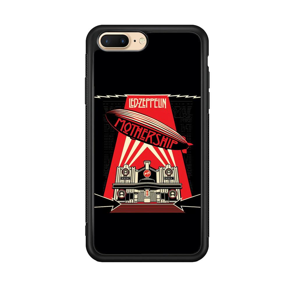 Led Zeppelin The Mothership iPhone 8 Plus Case-Rubber Black (2D Case)-Oxvistore