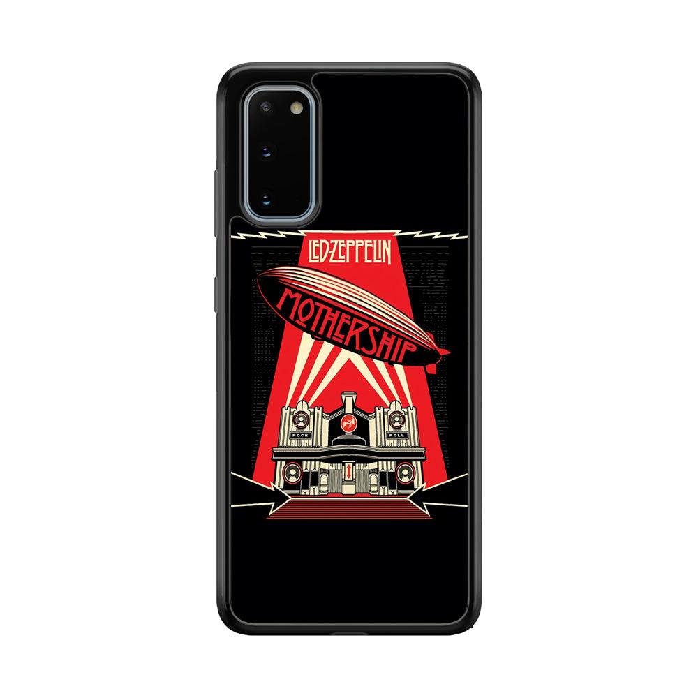Led Zeppelin The Mothership Samsung Galaxy S20 Case-Rubber Black (2D Case)-Oxvistore