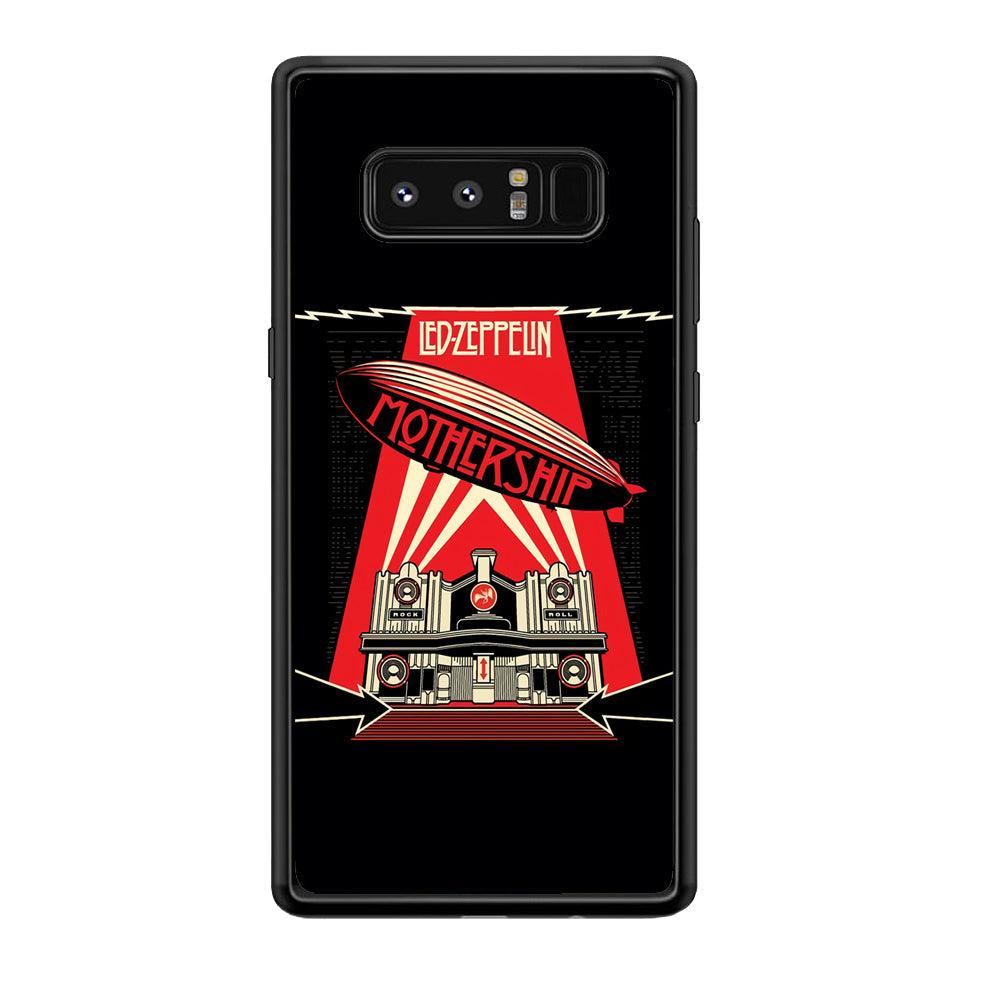 Led Zeppelin The Mothership Samsung Galaxy Note 8 Case-Rubber Black (2D Case)-Oxvistore
