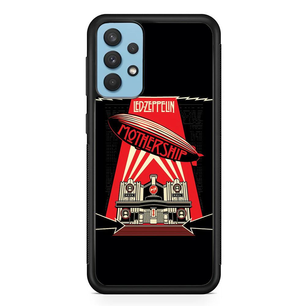 Led Zeppelin The Mothership Samsung Galaxy A32 Case-Rubber Black (2D Case)-Oxvistore