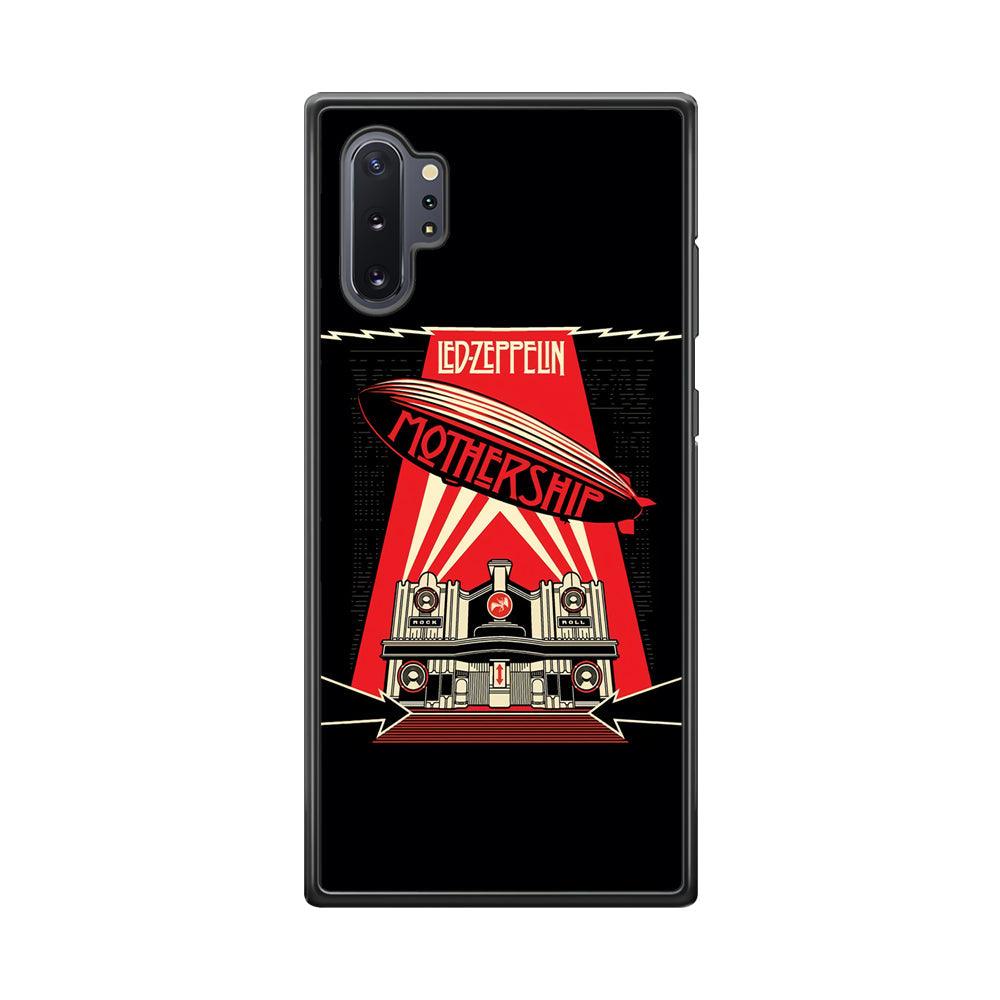 Led Zeppelin The Mothership Samsung Galaxy Note 10 Plus Case-Rubber Black (2D Case)-Oxvistore