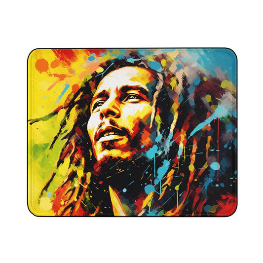 Legend Bob Marley Pop Art Mouse Pads | Custom Mouse Pad with Non-Slip Rubber Base