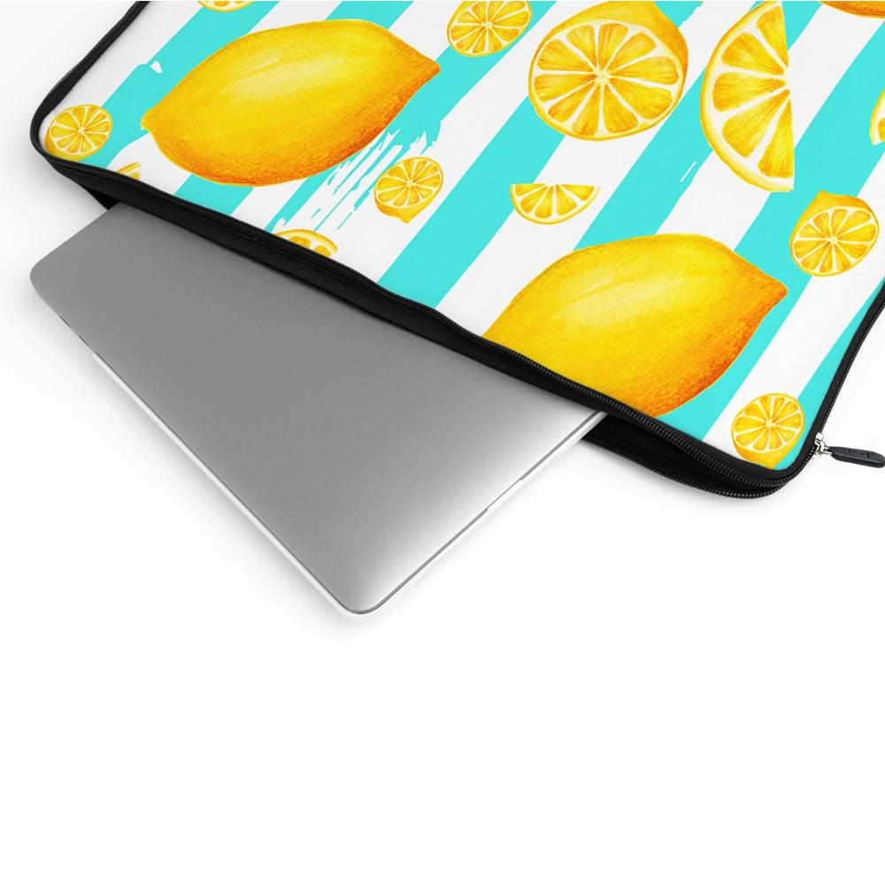 Lemon Fruit Slice Pattern Laptop Sleeve Protective Cover-Oxvistore