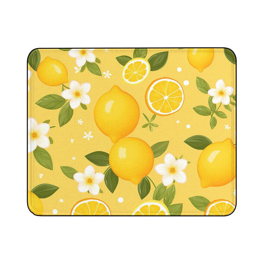 Lemon Texture Pattern Mouse Pads | Custom Mouse Pad with Non-Slip Rubber Base