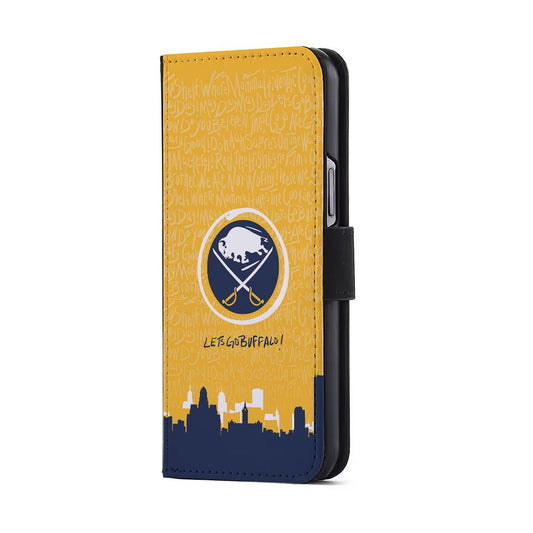 Lets Go Buffalo Sabres Flip Wallet Phone Case-Oxvistore