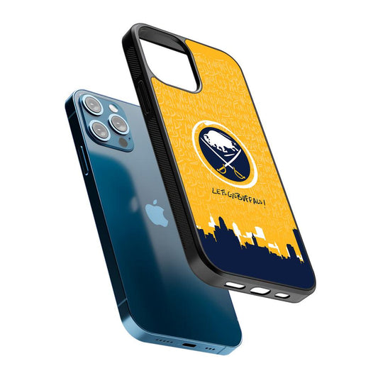 Lets Go Buffalo Sabres 2D Rubber Phone Case-Oxvistore