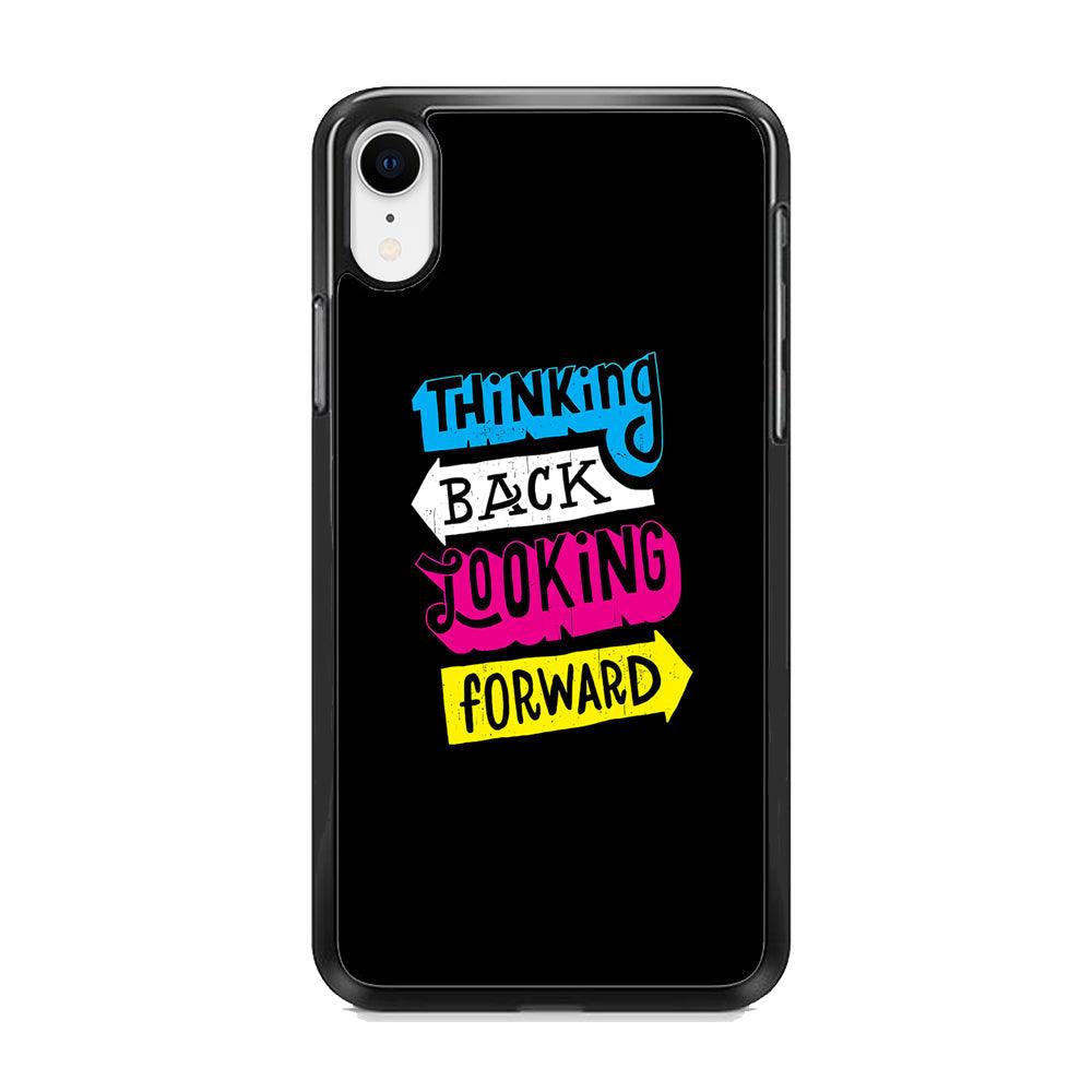 Life Impulse -Thinking Forward- iPhone XR Case-Rubber White (2D Case)-Oxvistore