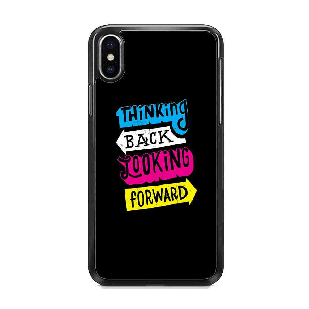Life Impulse -Thinking Forward- iPhone XS Case-Rubber Black (2D Case)-Oxvistore