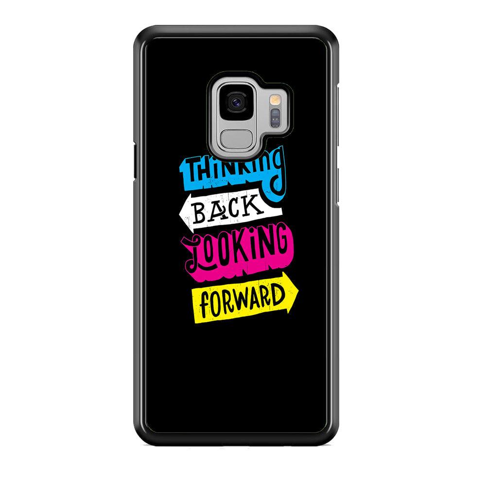 Life Impulse -Thinking Forward- Samsung Galaxy S9 Case-Rubber White (2D Case)-Oxvistore