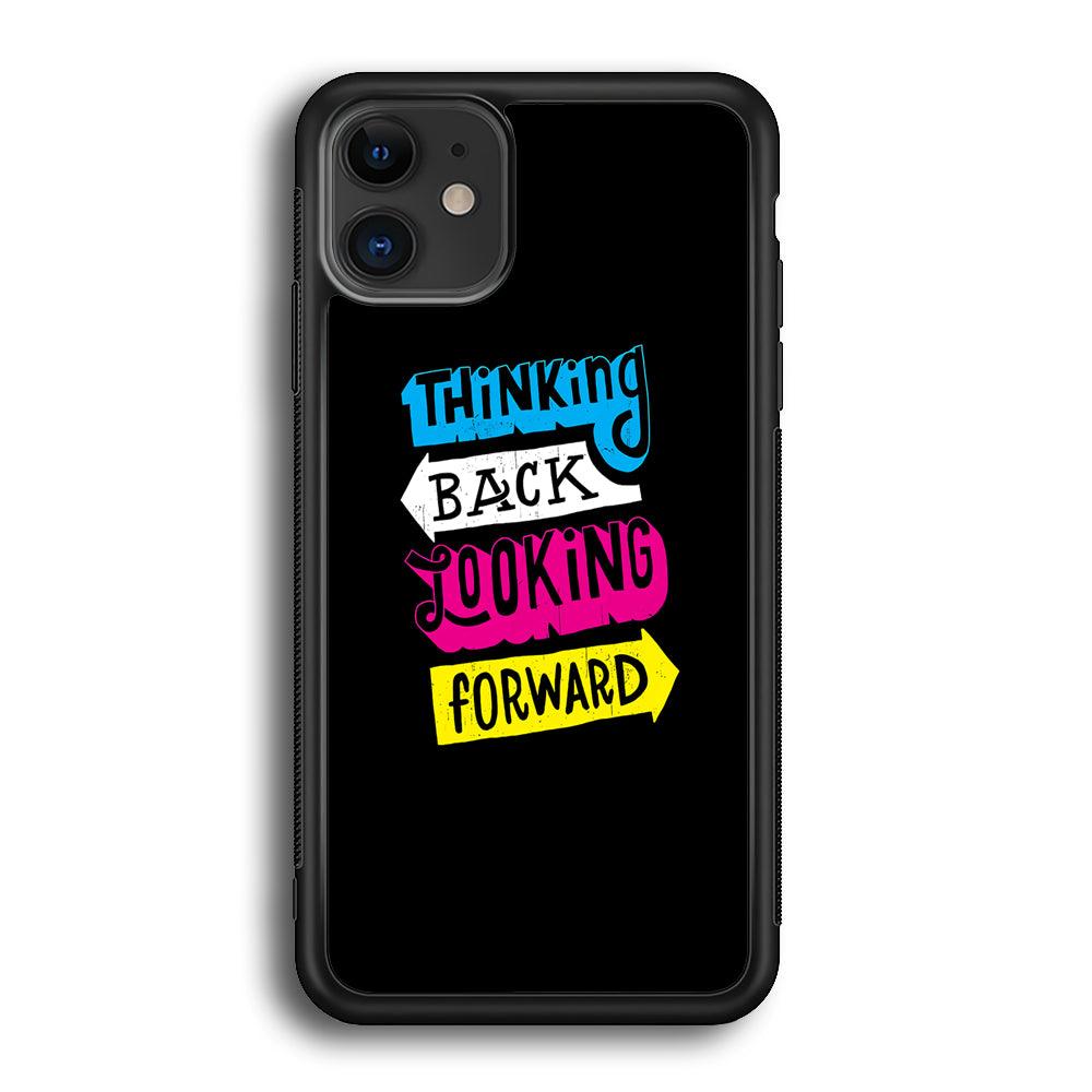 Life Impulse -Thinking Forward- iPhone 12 Case-Rubber Black (2D Case)-Oxvistore