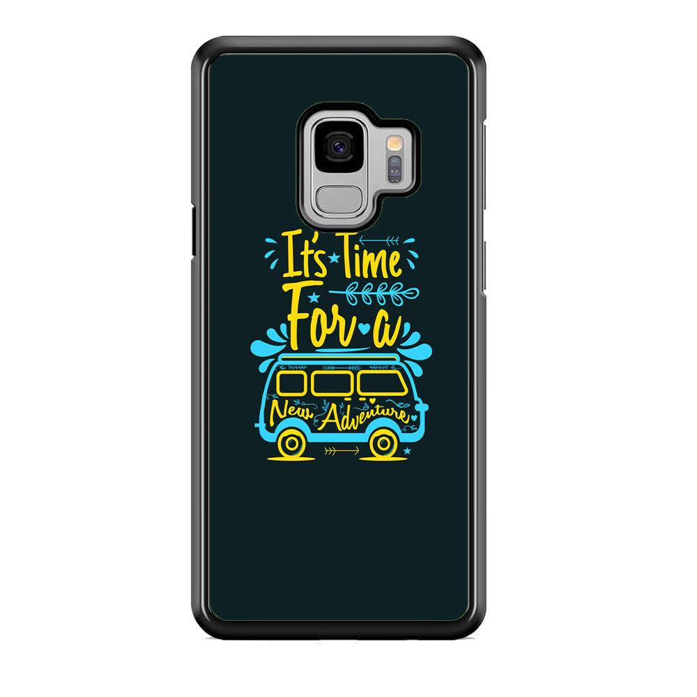 Life Impulse -Time for Adventure- Samsung Galaxy S9 Case-Rubber Black (2D Case)-Oxvistore