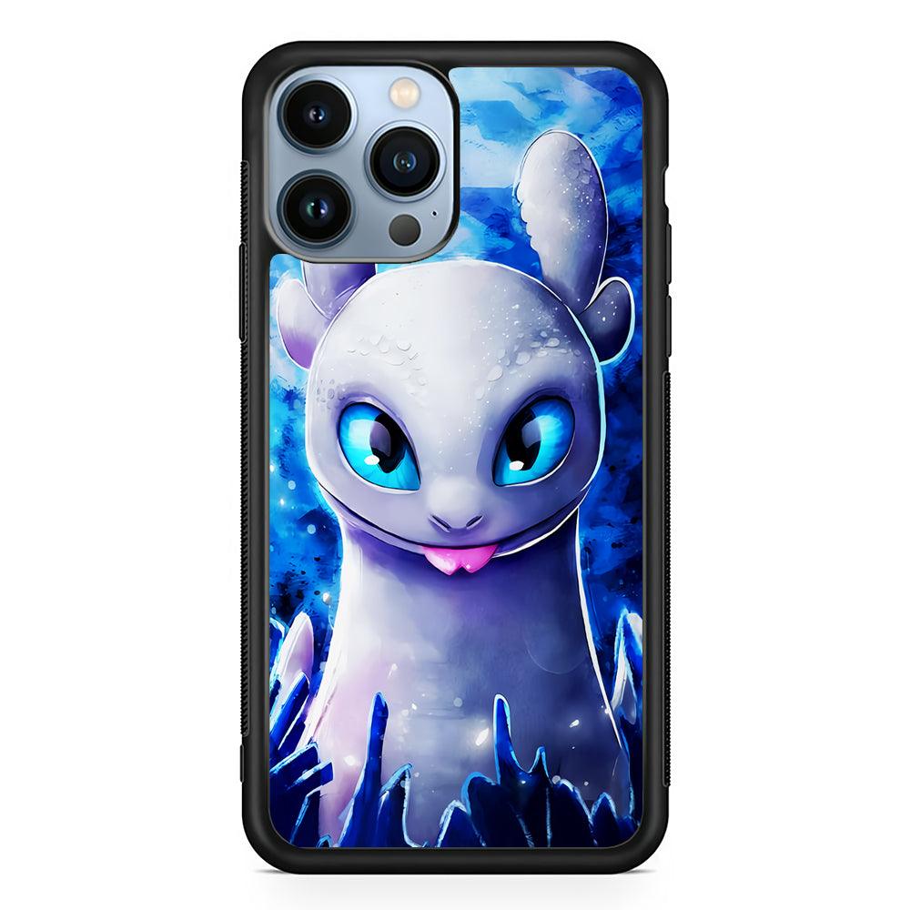 Light Fury How To Train Your Dragon 2D Rubber Phone Case-Black-Oxvistore