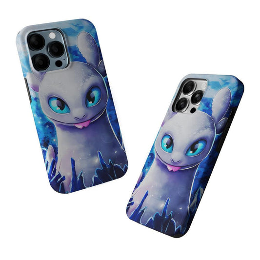 Light Fury How To Train Your Dragon 2 in 1 Tough Phone Case-Oxvistore