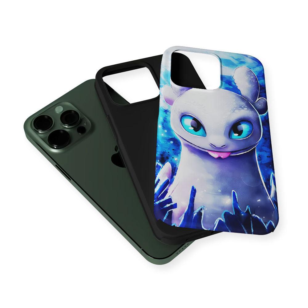 Light Fury How To Train Your Dragon 2 in 1 Tough Phone Case-Oxvistore