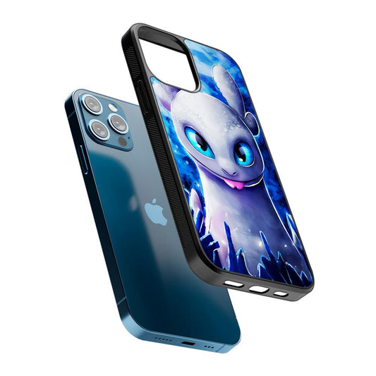 Light Fury How To Train Your Dragon 2D Rubber Phone Case-Oxvistore
