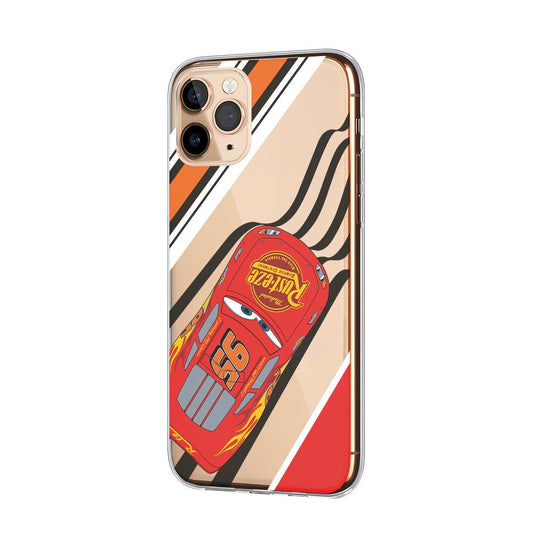 Lightning McQueen Drifting Clear Soft Case-Oxvistore